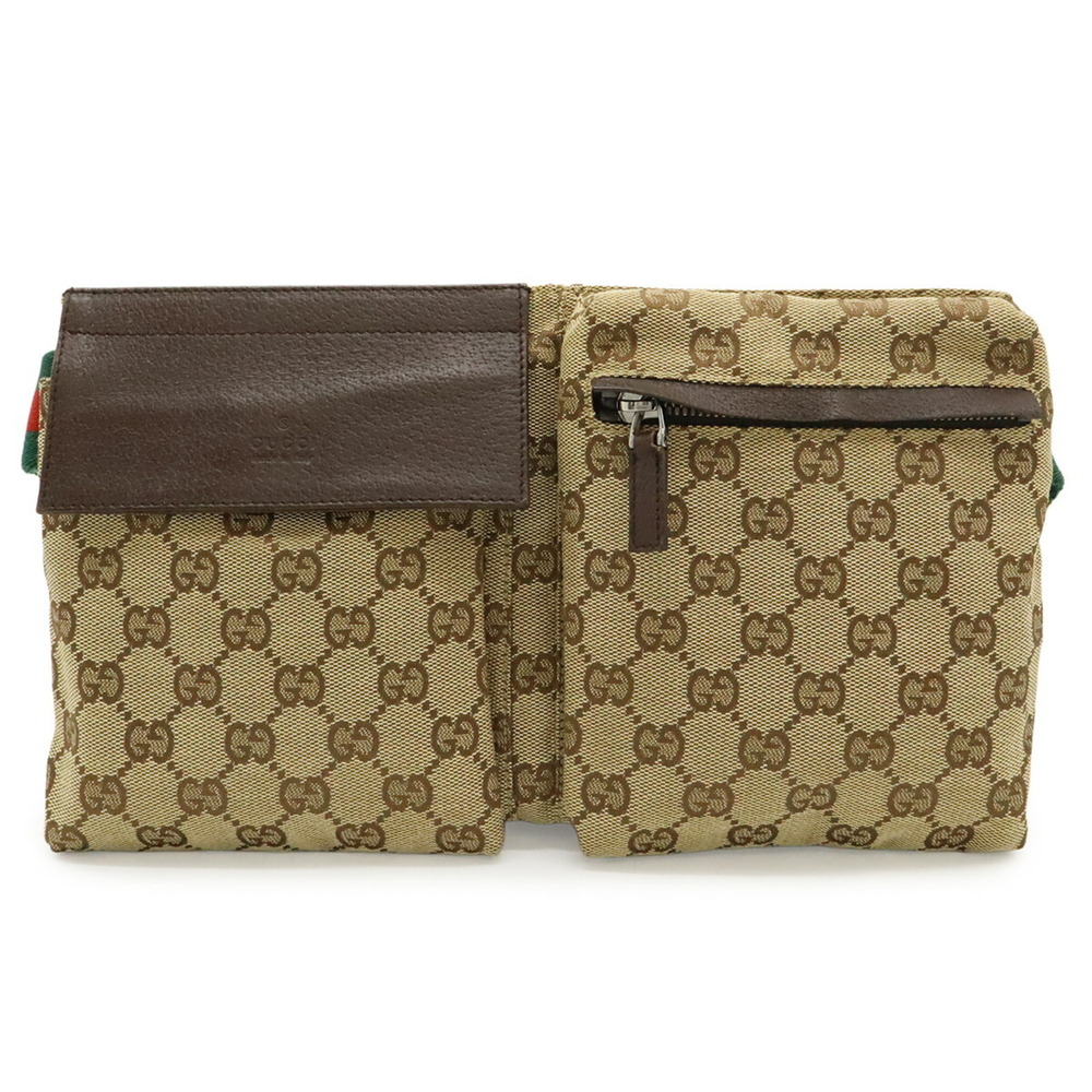 GUCCI Brown Leather Pouch